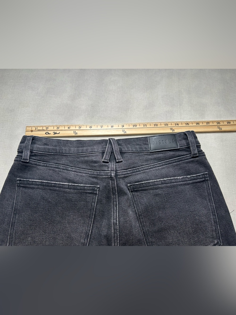 Pistola Lennon High Rise Bootcut Jeans Women’s 30 Black Stretch Denim #1025 - Picture 6 of 12